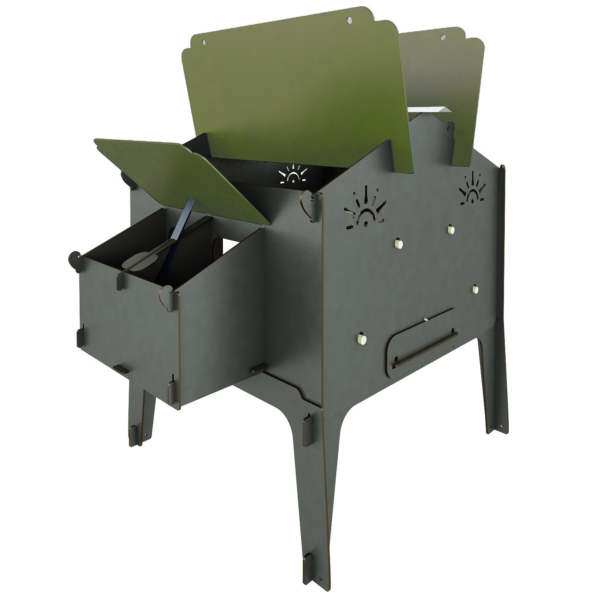 Pollaio rialzato fino a 24 galline POLLY DUPLEX 4XL GREY per Giardino Fattoria Didattica Azienda Agricola - immagine 3
