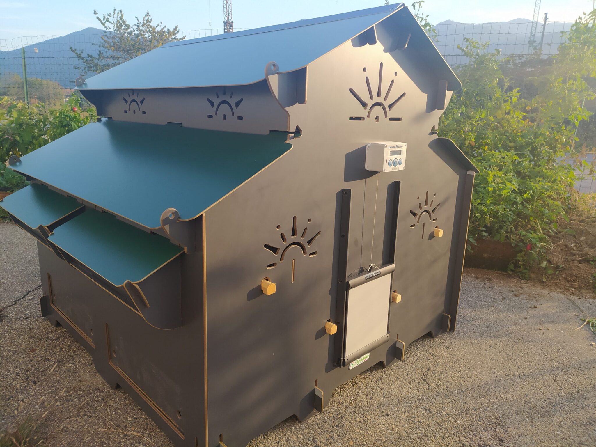 Gabbie Per Galline Ovaiole Nido Per Galline 4 Posti - Raccolta Uova Esterna In Lamiera Zincata Casetta Per Galline - 11